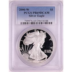 2006-W $1 Proof American Silver Eagle Coin PCGS PR69DCAM