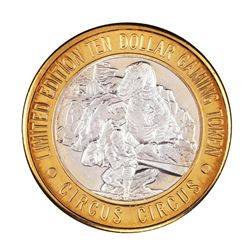 .999 Silver Circus Circus Hotel & Casino $10 Limited Edition Casino Gaming Token