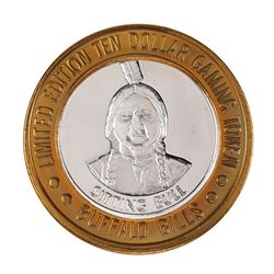 .999 Silver Buffalo Bills Resort & Casino Primm, NV $10 Limited Edition Gaming Token