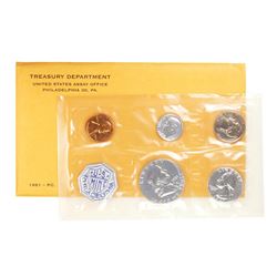 1961 (5) Coin Proof Set in Original Envelope