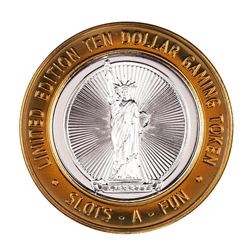 .999 Silver Slots A Fun Casino Las Vegas, NV $10 Limited Edition Casino Gaming Token