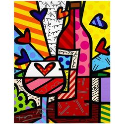 Romero Britto "Food & Wine" Limited Edition Giclee