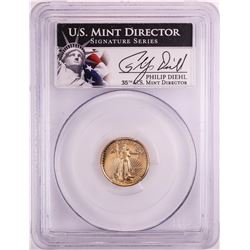 1991-P Proof $5 American Gold Eagle Coin PCGS PR69DCAM Mint Director Signature