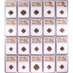 Lot of (20) Different Ancient Roman Empire Coins NGC Certified