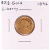 Image 1 : 1896 $2 1/2 Liberty Head Quarter Eagle Gold Coin