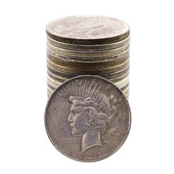Roll of (20) Mixed Date $1 Peace Silver Dollar Coins