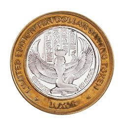 .999 Silver Luxor Las Vegas Nevada $10 Casino Limited Edition Gaming Token