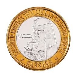 .999 Fine Silver Caesars Tahoe Lake Tahoe, Nevada $10 Limited Edition Gaming Token