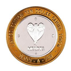.999 Silver Slots A Fun Casino Las Vegas, NV $10 Limited Edition Casino Gaming Token