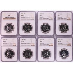 1956-1963 Proof Franklin Half Dollar Coins NGC PF67