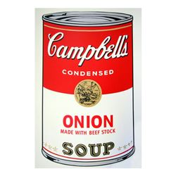 Andy Warhol "Soup Can 11.47 (Onion w/Beef Stock)" Silkscreen