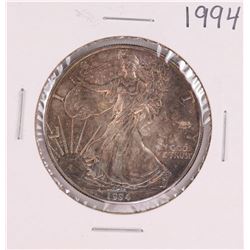 1994 $1 American Silver Eagle Coin Nice Toning