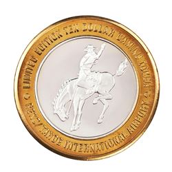 .999 Silver Fly RNO Reno Tahoe $10 Casino Limited Edition Gaming Token