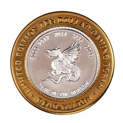 .999 Silver Reno Hilton Nevada $10 Casino Limited Edition Gaming Token