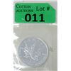 Image 1 : 1 Oz .9999 Fine Silver 2003 Canada Maple Leaf Coin