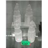 Image 1 : 4 Selenite Crystal Healing Towers - Satin Spar