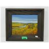 Image 1 : Vintage Original Oil Painting "Road to Dam Site"