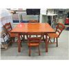 Image 1 : Vilas Maple Extension Table with 4 Chairs