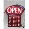 Image 1 : Electric "Open" Sign - Tested Working
