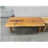 Image 1 : Hand Crafted Solid Wood Coffee Table / Bench