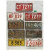 Image 1 : 8 Single & 1 Pair of Vintage Alberta License Plate