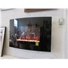 Image 1 : New Dynasty 36" Curved Wall-Mounted Fireplace