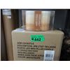 Image 1 : 4 Cases of Amber Vanilla LED Mini Pillar Candles