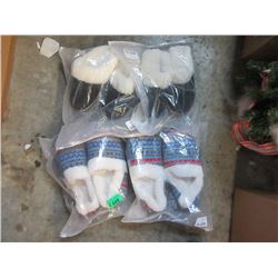 4 New Pairs of Assorted Ladies Slippers