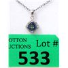 Image 1 : New 1 Carat Mystic Topaz and Diamond Pendant