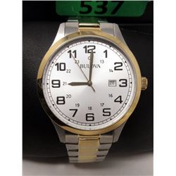 New Men's Bulova Two-Tone Watch