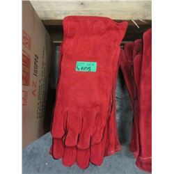 6 Pairs of Heavy Leather Welding Gloves