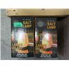 Image 1 : 2 New 7" Natural Salt Lamps with Bulbs & Cords