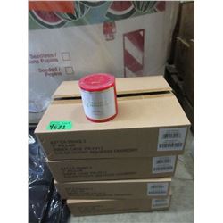 4 Cases of 12 Spiced Cranberry 3  Pillar Candles