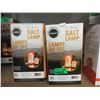 Image 1 : 2 New 7" Natural Salt Lamps with Bulbs & Cords