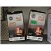 Image 1 : 2 New Natural Salt Lamps with Bulbs