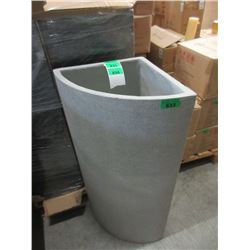 New Large Grey Firconstone Corner Planter