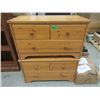 Image 1 : Two Solid Wood 3 Drawer Night Stands