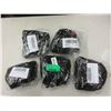 Image 1 : 5 Packs of 6 Black Cotton Face Masks