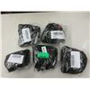 Image 1 : 5 Packs of 6 Black Cotton Face Masks