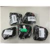 Image 1 : 5 Packs of 6 Black Cotton Face Masks