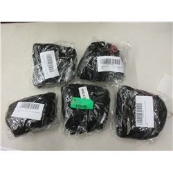 5 Packs of 6 Black Cotton Face Masks