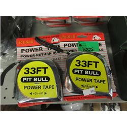 Six 33 Foot Tape Measures