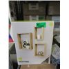 Image 1 : 4 New Nesting Wall Shelf Sets - Pale Wood Finish