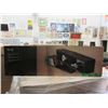 Image 1 : 4 New Black Stacked Wall Shelves - Angled Design