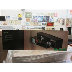 4 New Black Stacked Wall Shelves - Angled Design