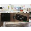 Image 1 : 4 New Black Stacked Wall Shelves - Angled Design