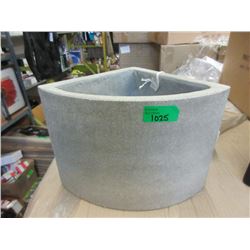 New Small Grey Ficonstone Corner Planter