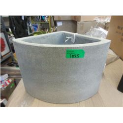 New Small Grey Ficonstone Corner Planter