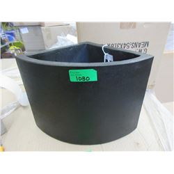 New Small Black Ficonstone Corner Planter