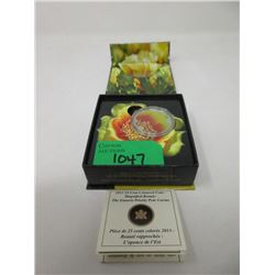 2013 Canadian "Magnified Beauty" Coloured Coin